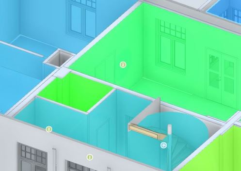 Visualisering av temperatur i 3D-modell