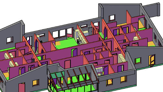 3D-byggnad från 2D-underlag